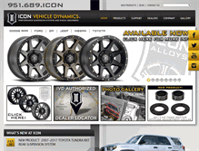 Tablet Screenshot of iconvehicledynamics.com